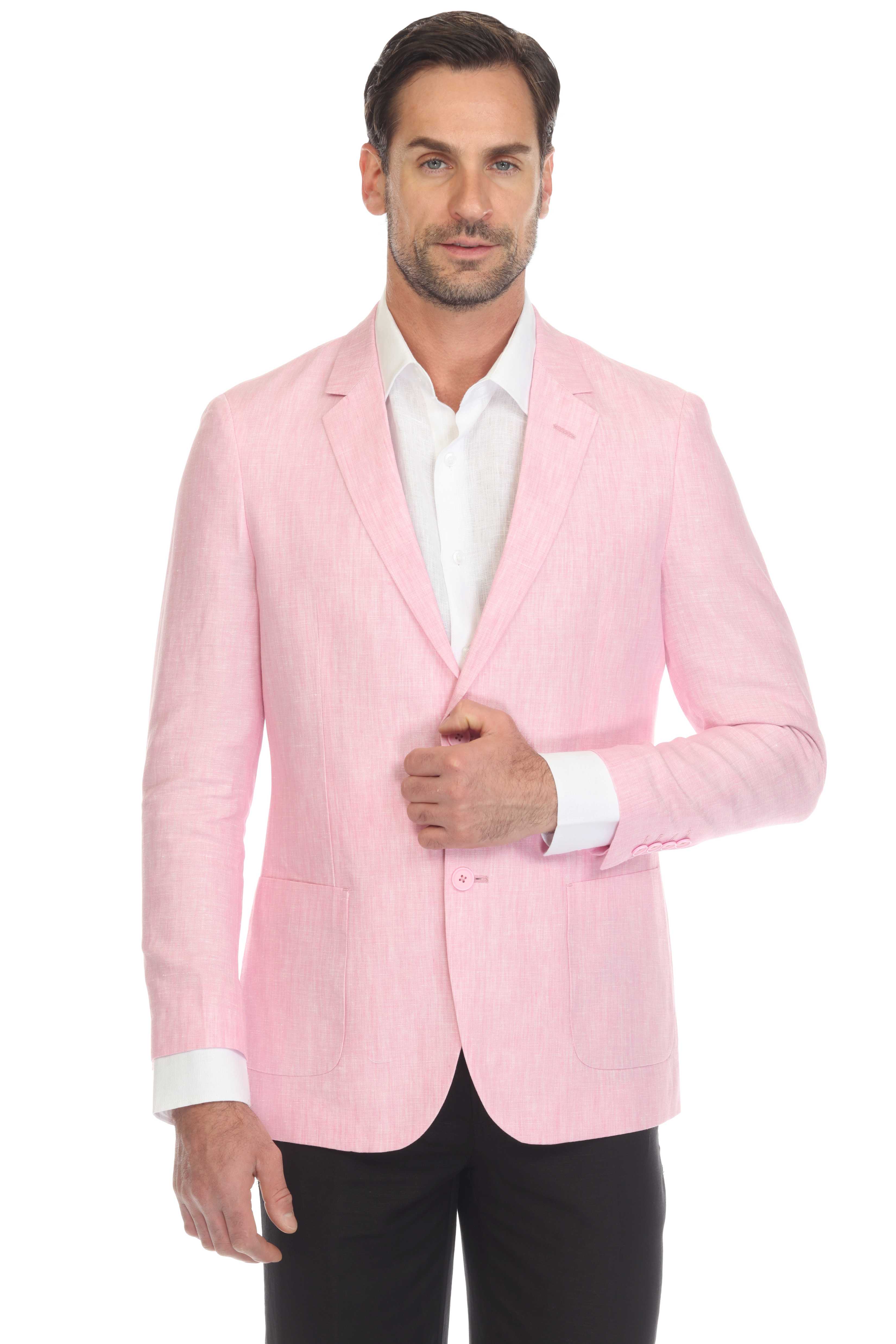 Chaqueta deportiva de lino de corte moderno e informal para hombre Mojito Reserve