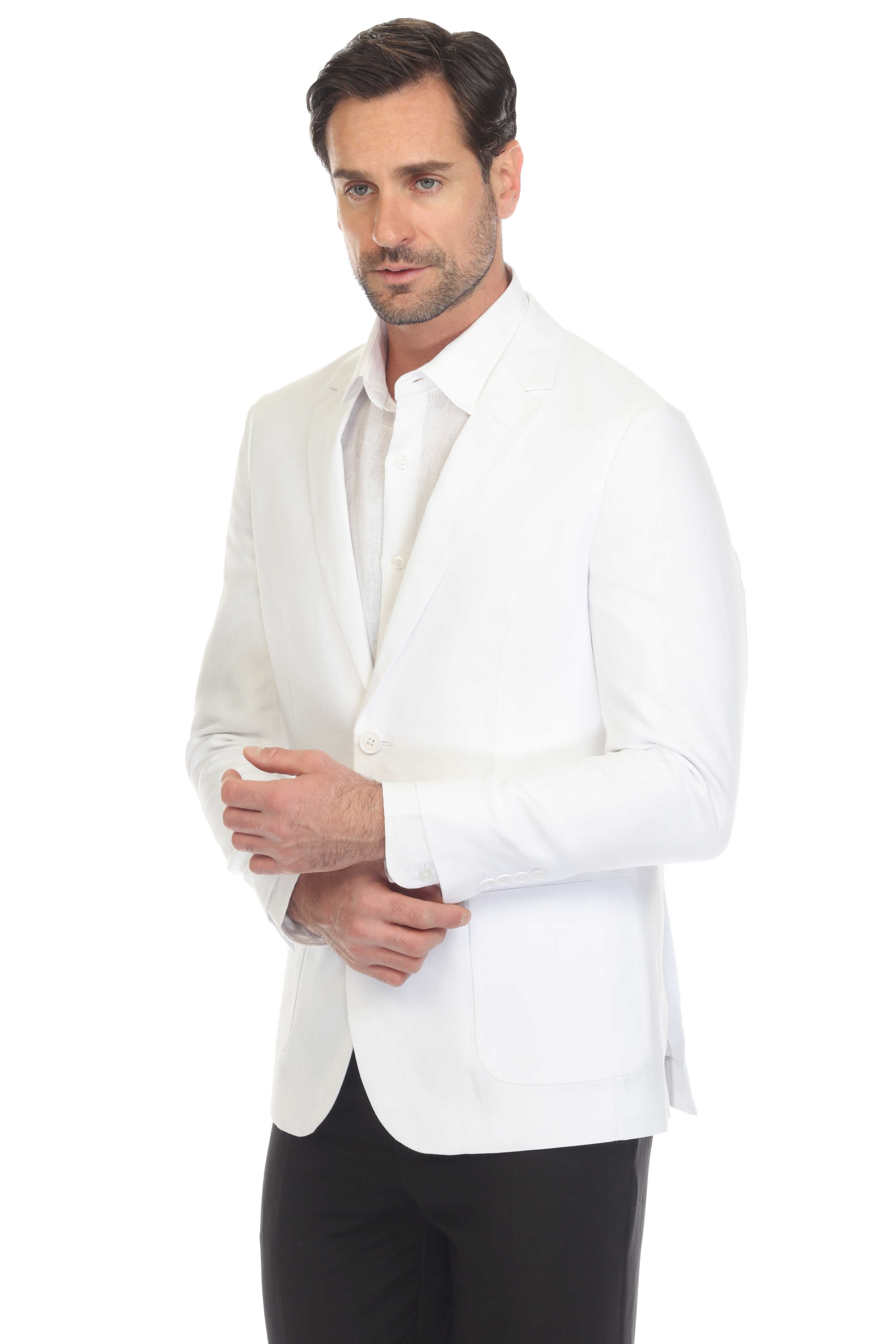Chaqueta deportiva de lino de corte moderno e informal para hombre Mojito Reserve