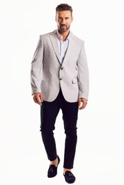 Chaqueta deportiva con estampado de cuadros claros Mojito Reserve para hombre