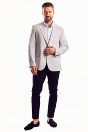 Chaqueta deportiva con estampado de cuadros claros Mojito Reserve para hombre