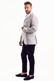 Chaqueta deportiva con estampado de cuadros claros Mojito Reserve para hombre