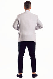 Chaqueta deportiva con estampado de cuadros claros Mojito Reserve para hombre