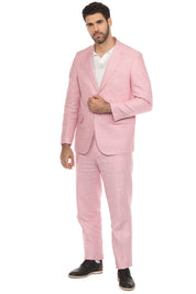 Traje de mezcla de poliéster y lino texturizado para hombre Mojito Reserve