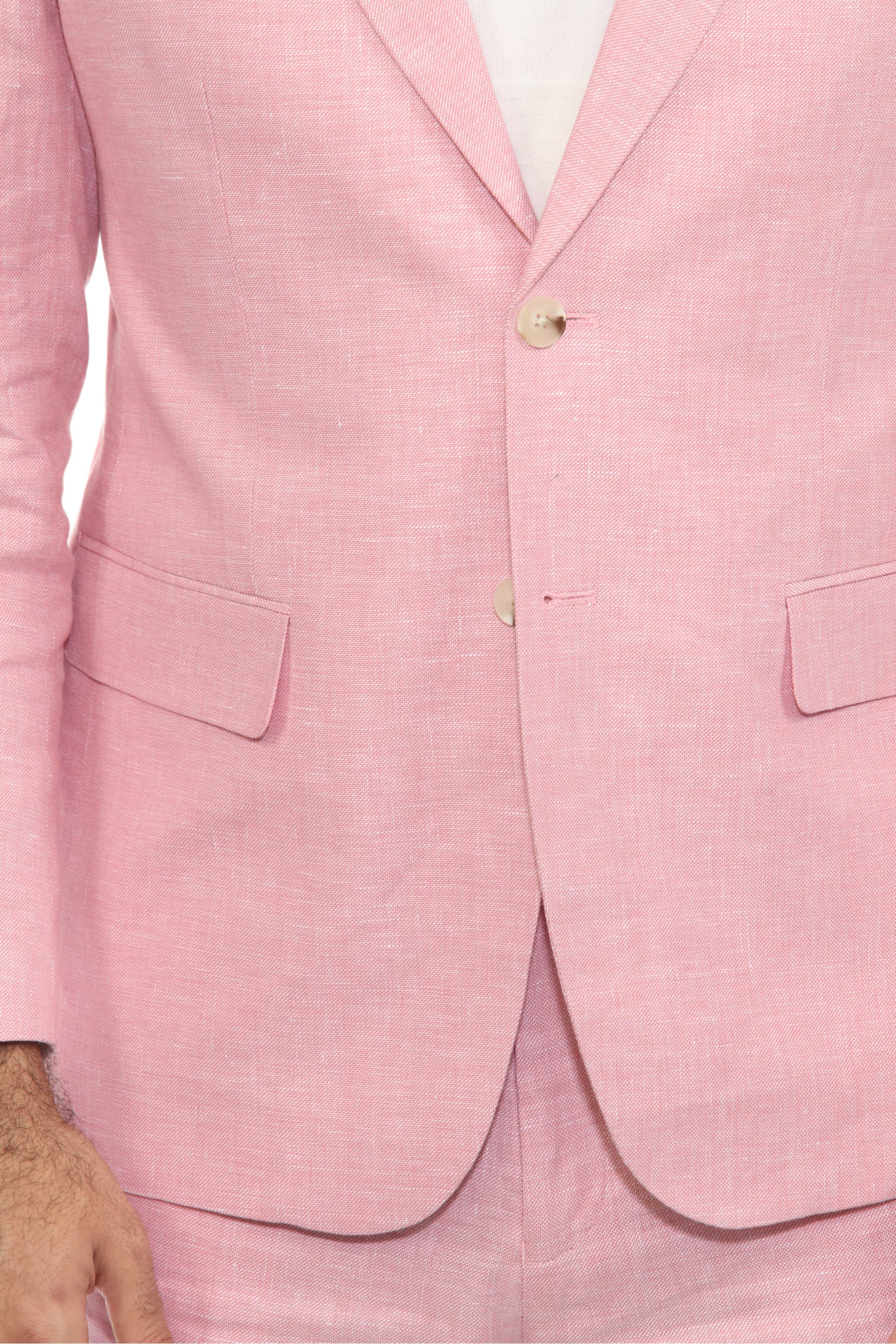 Traje de mezcla de poliéster y lino texturizado para hombre Mojito Reserve