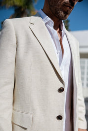 Traje de mezcla de poliéster y lino texturizado para hombre Mojito Reserve