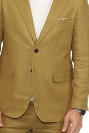 Traje de mezcla de poliéster y lino texturizado para hombre Mojito Reserve