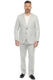 Traje de mezcla de poliéster y lino texturizado para hombre Mojito Reserve