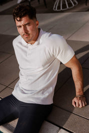 Polo de punto premium elegante para hombre