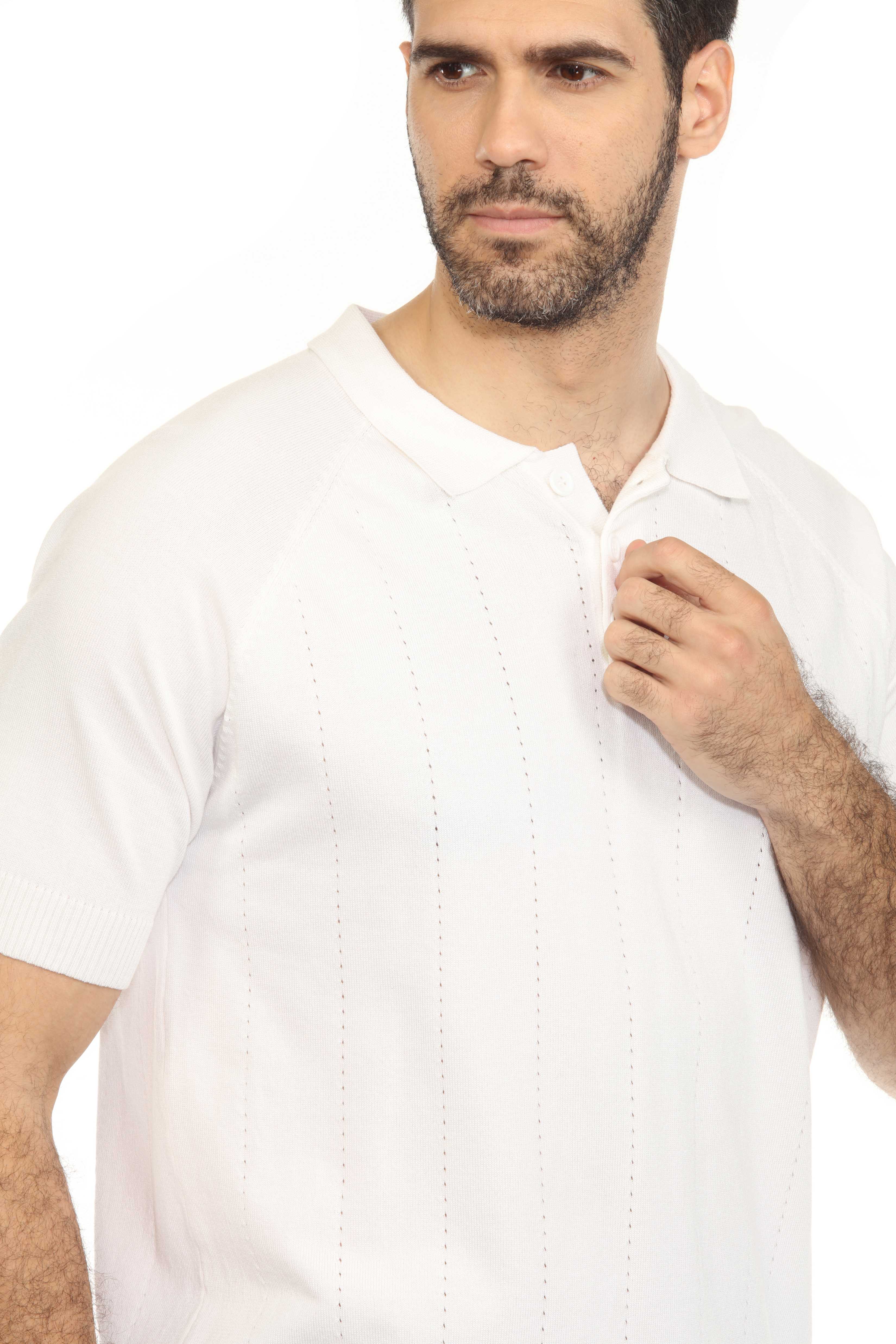 Polo de punto premium elegante para hombre