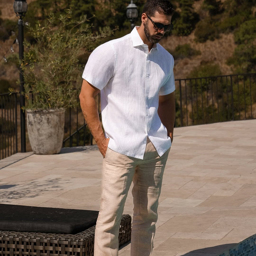 Men's Short Sleeve Shirts – Linen, Cotton & Stretch Styles