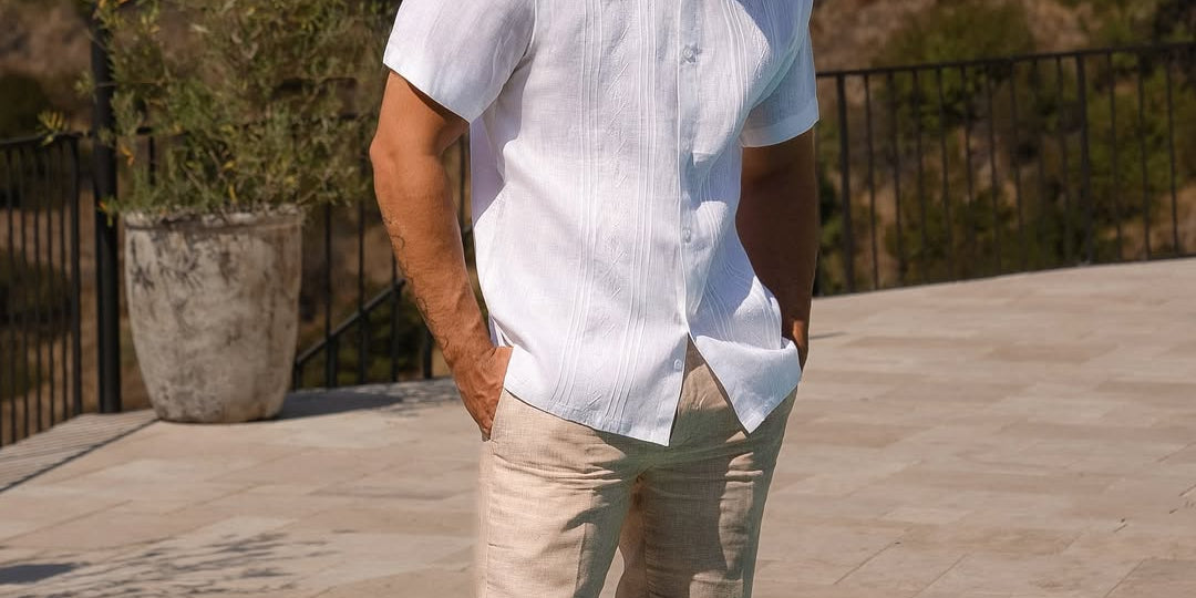 Men's Short Sleeve Shirts – Linen, Cotton & Stretch Styles
