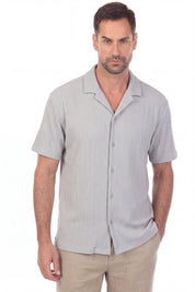 Polo elegante de primera calidad para hombre con moderno patrón de punto trenzado texturizado