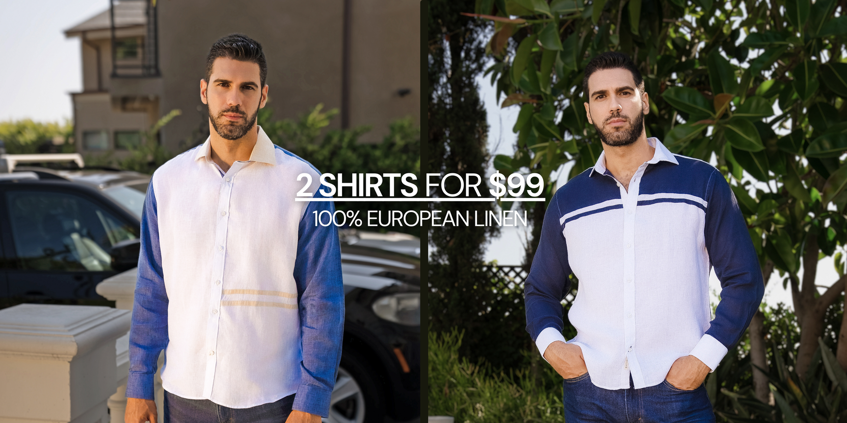 Build Your Set: 2 European Linen Shirts – $99