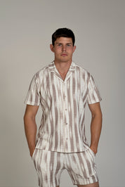 Traje de mezcla de poliéster y lino texturizado para hombre Mojito Reserve