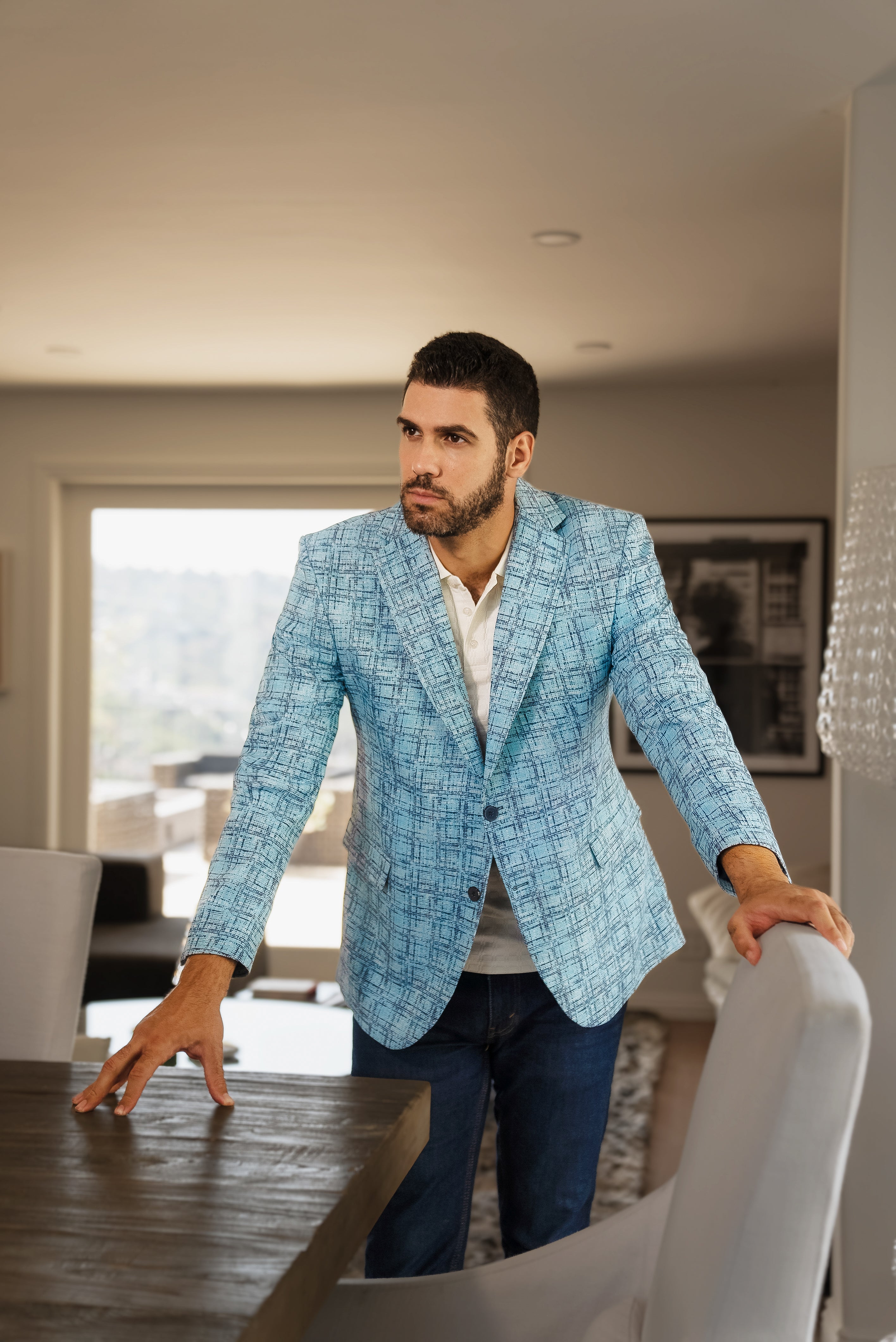 Mojito Reserve Men's Multi Abstract Print Sport Jacket