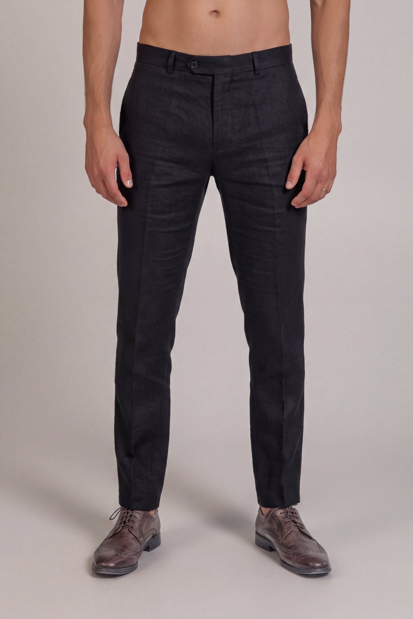 Men's 100% Linen Flat Front Dress Pants | Mojito Mojito Collection Men's 100% Linen Flat Front Dress Pants | Mojito Mojito Collection