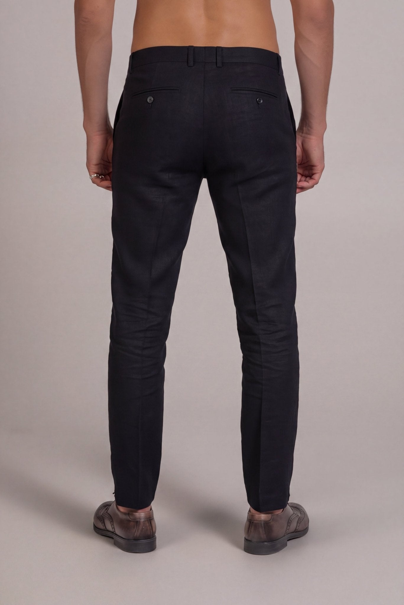 Men's 100% Linen Flat Front Dress Pants | Mojito  Mojito Collection