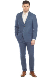 Traje de mezcla de poliéster y lino texturizado para hombre Mojito Reserve
