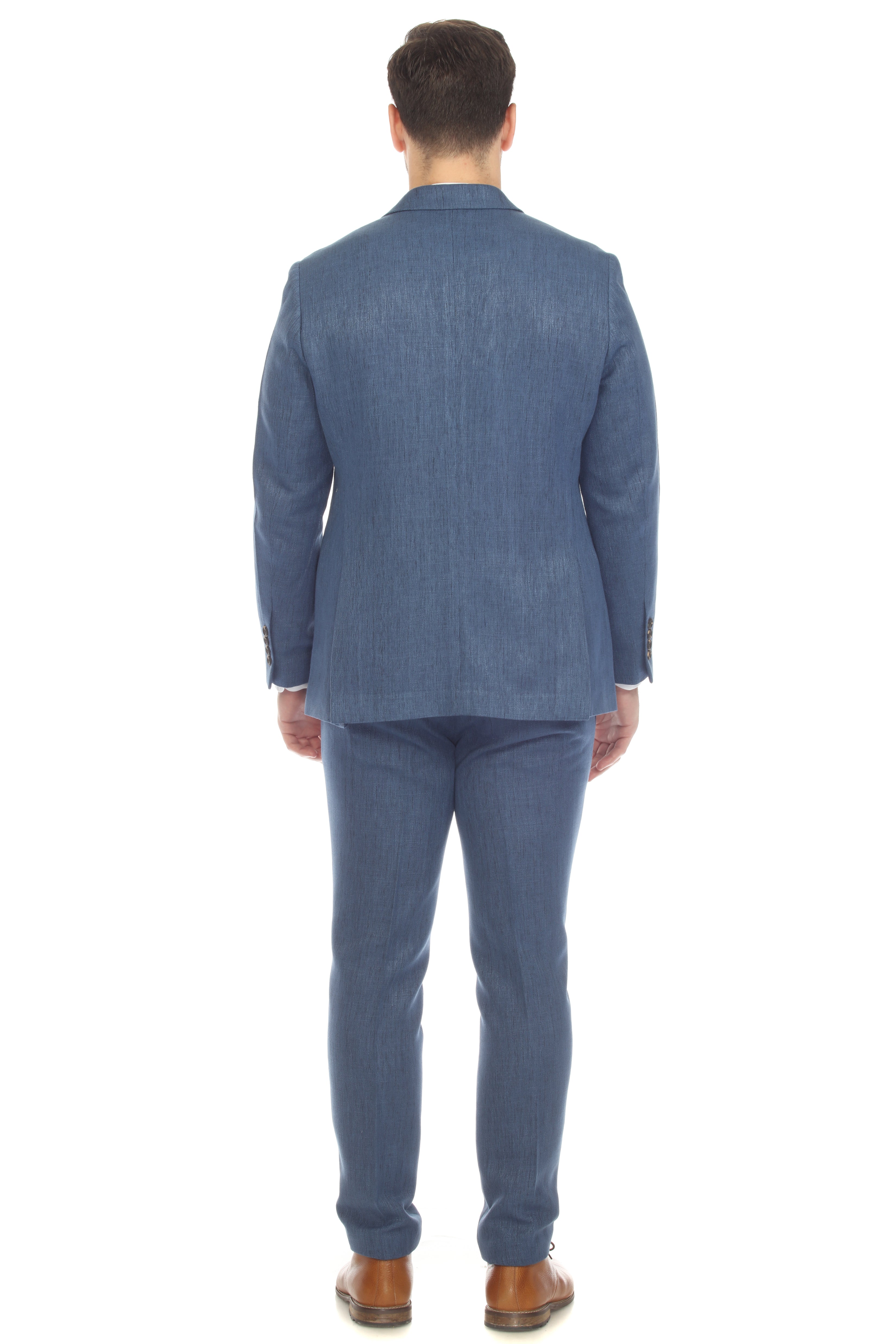 Traje de mezcla de poliéster y lino texturizado para hombre Mojito Reserve