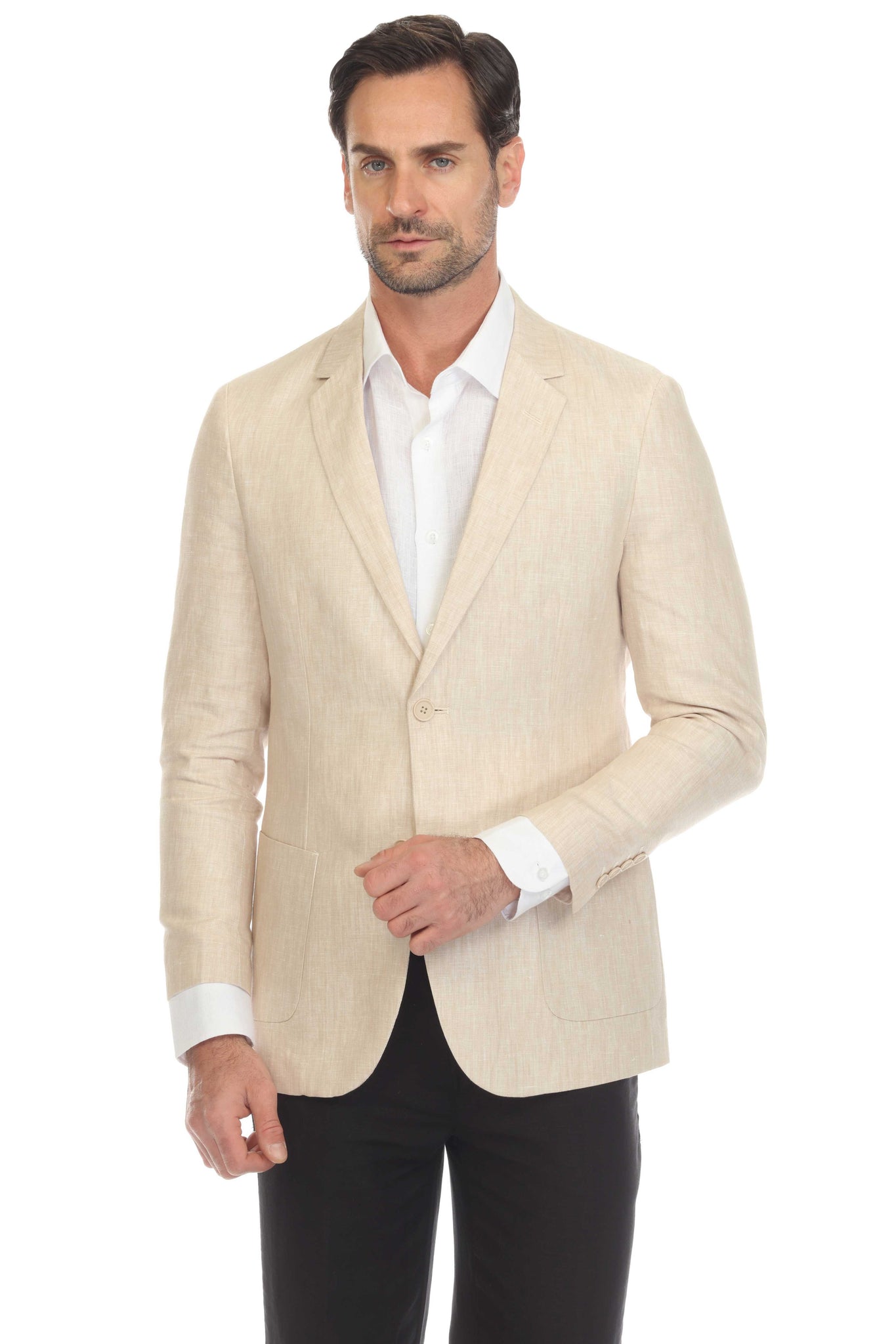 Mojito Reserve Men's Casual Modern Fit Linen Blazer