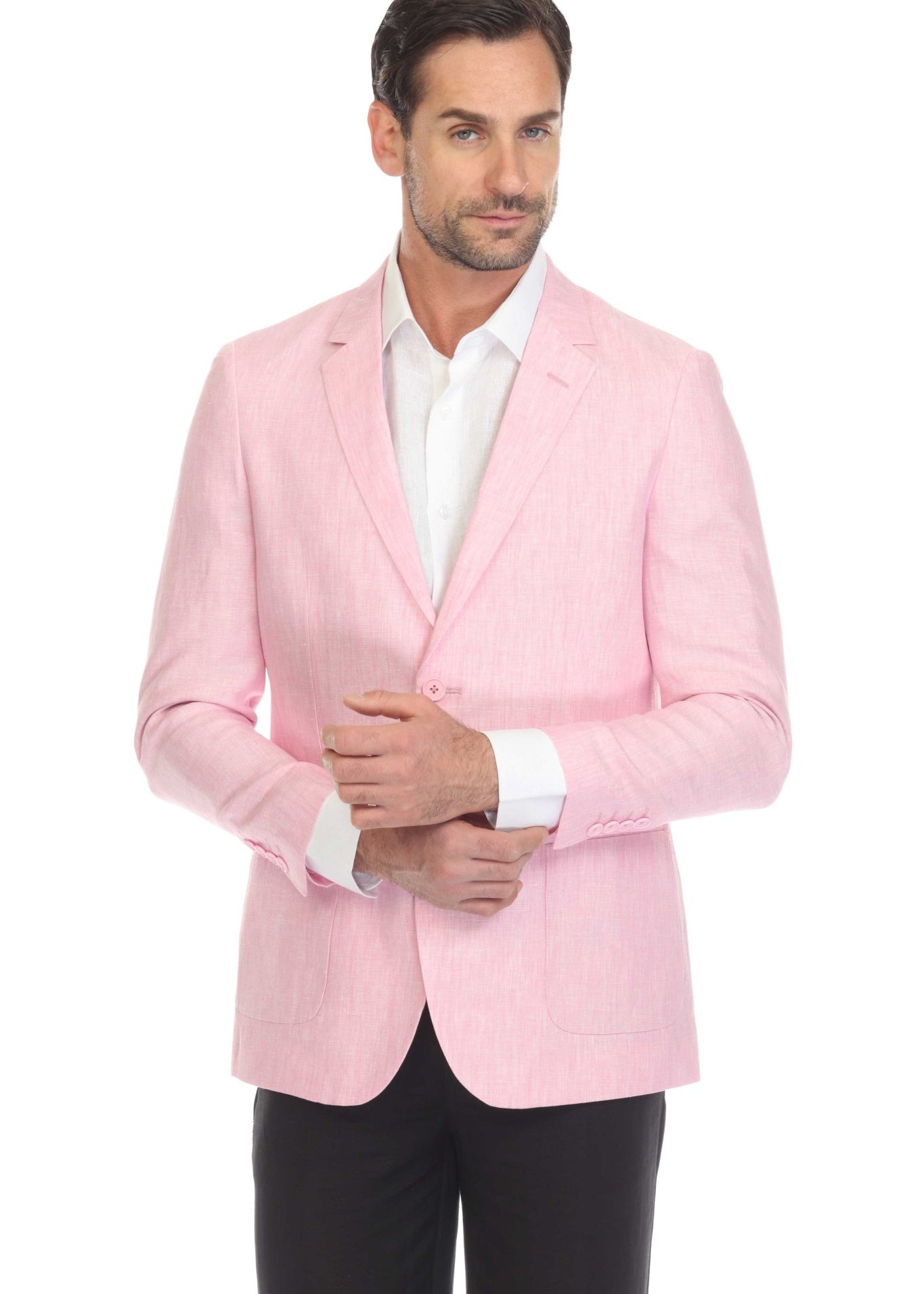 Mojito Reserve Men's Casual Modern Fit Linen Sports Jacket