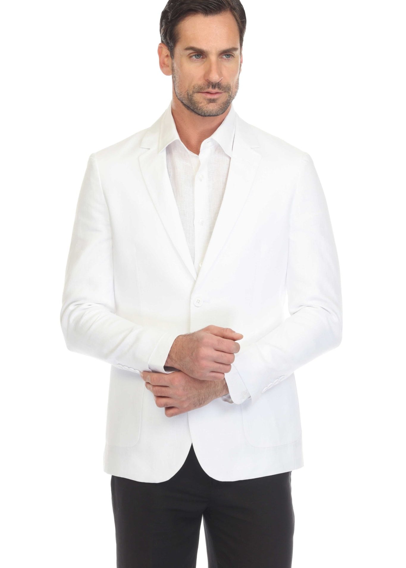 Mojito Reserve Men's Casual Modern Fit Linen Sports Jacket