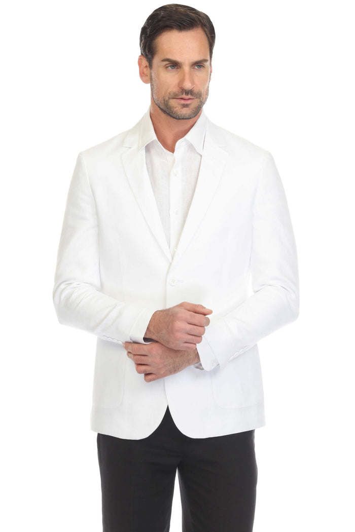 Chaqueta deportiva de lino de corte moderno e informal para hombre Mojito Reserve