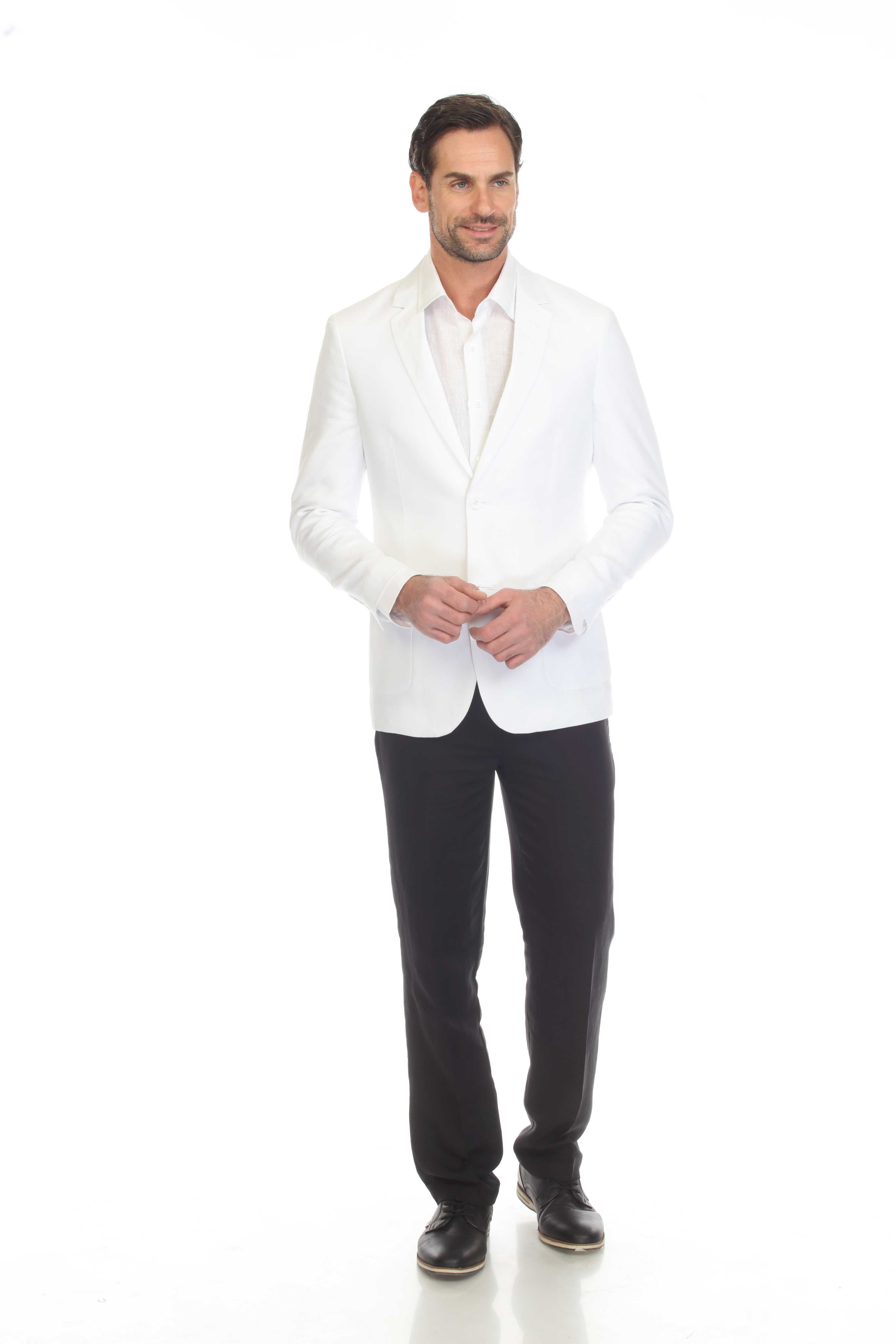 Chaqueta deportiva de lino de corte moderno e informal para hombre Mojito Reserve