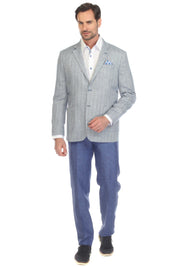 Chaqueta deportiva informal de rayas modernas de Mojito Reserve para hombre