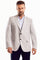 Front view of a man wearing the Men's Light Checker Print Sports Jacket.