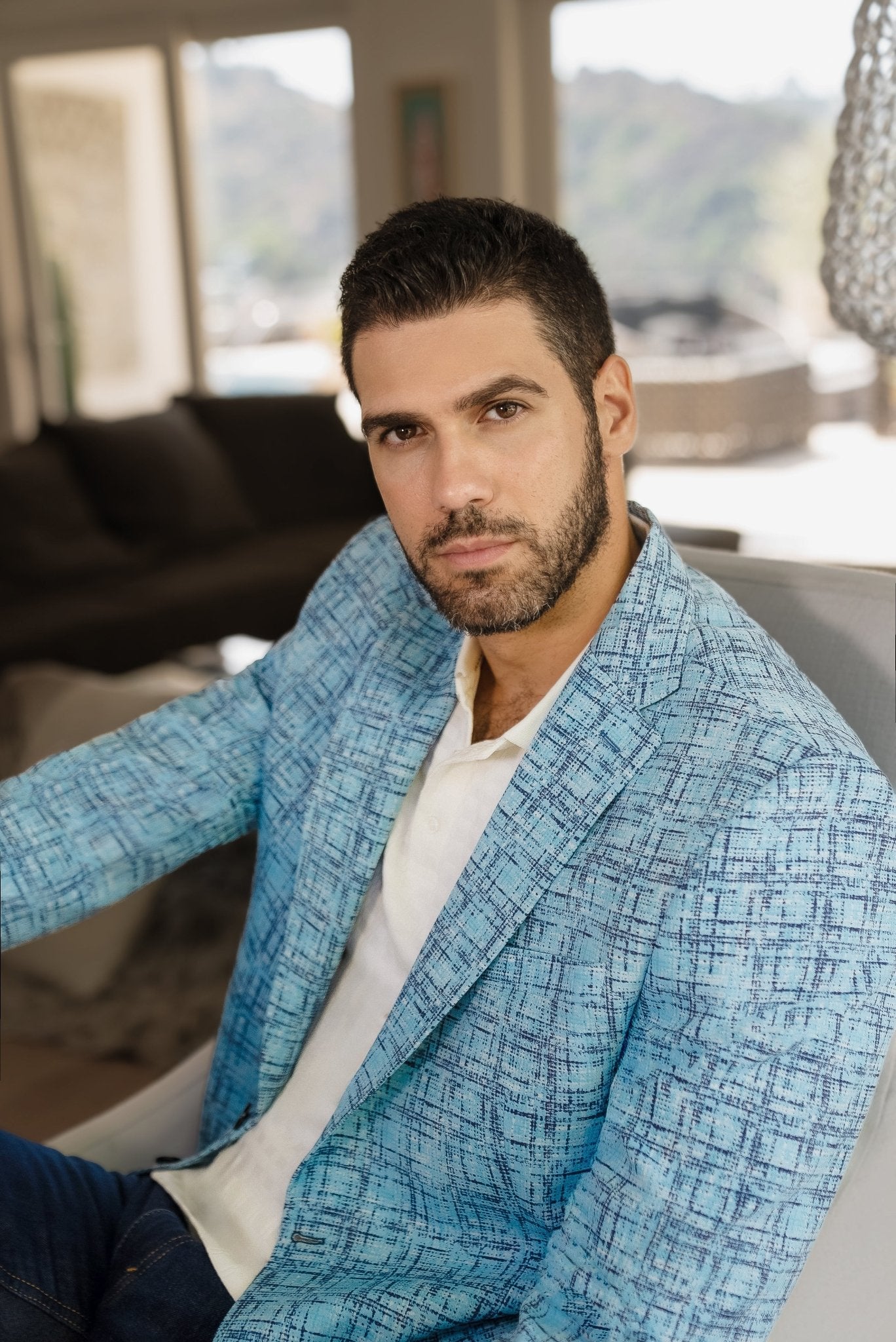 Mojito Reserve Men's Casual Modern Fit Sports Jacket Multi Color