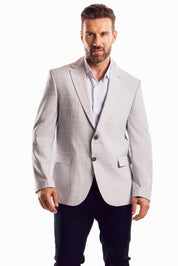 Chaqueta deportiva con estampado de cuadros claros Mojito Reserve para hombre
