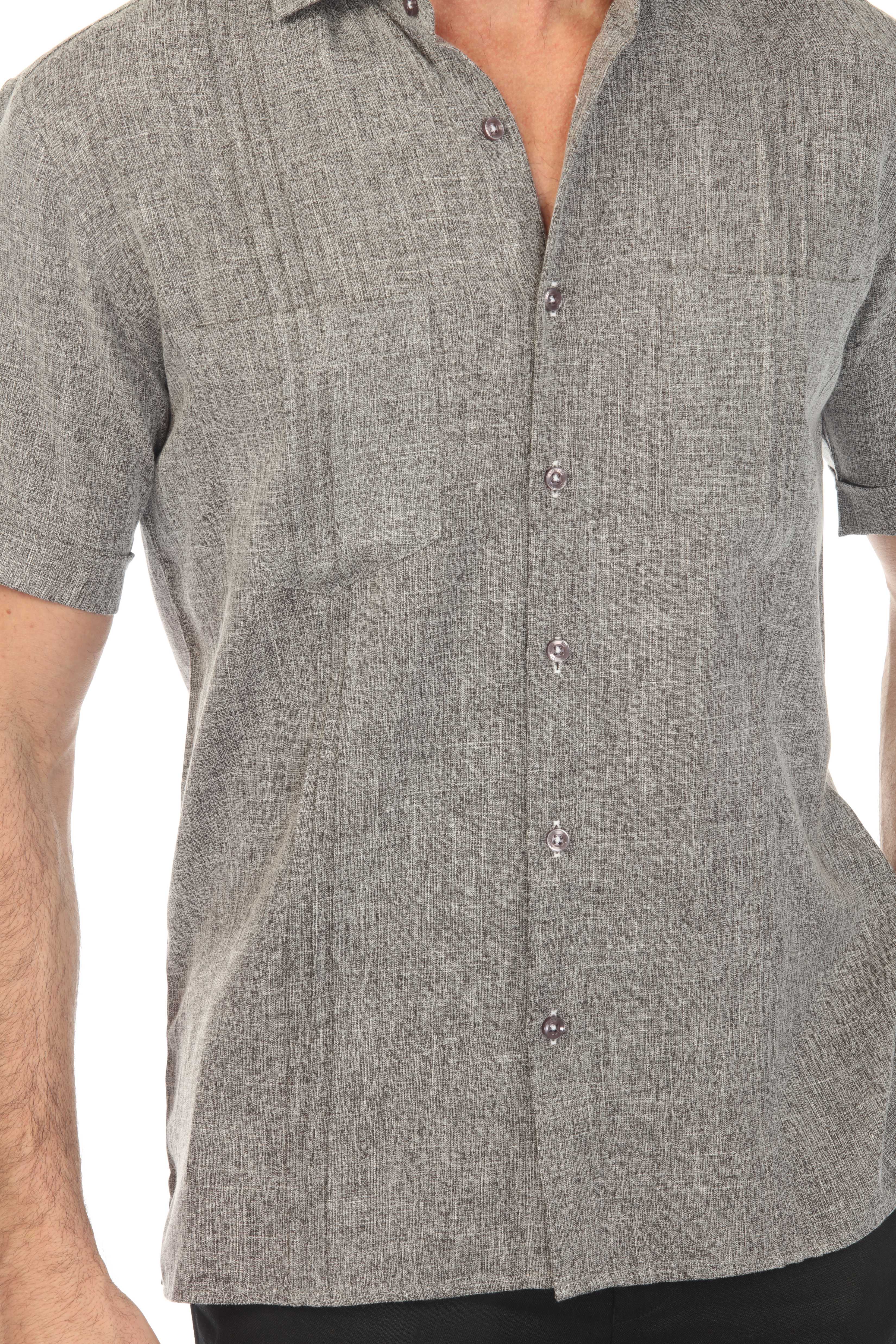 Men's Classic Two Pocket Guayamisa Shirt with Pleating