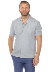 Camisa Guayabera Colección Mojito Clásica Mezcla Polialgodón Manga Corta