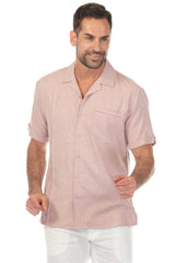 Camisa Guayabera Colección Mojito Clásica Mezcla Polialgodón Manga Corta