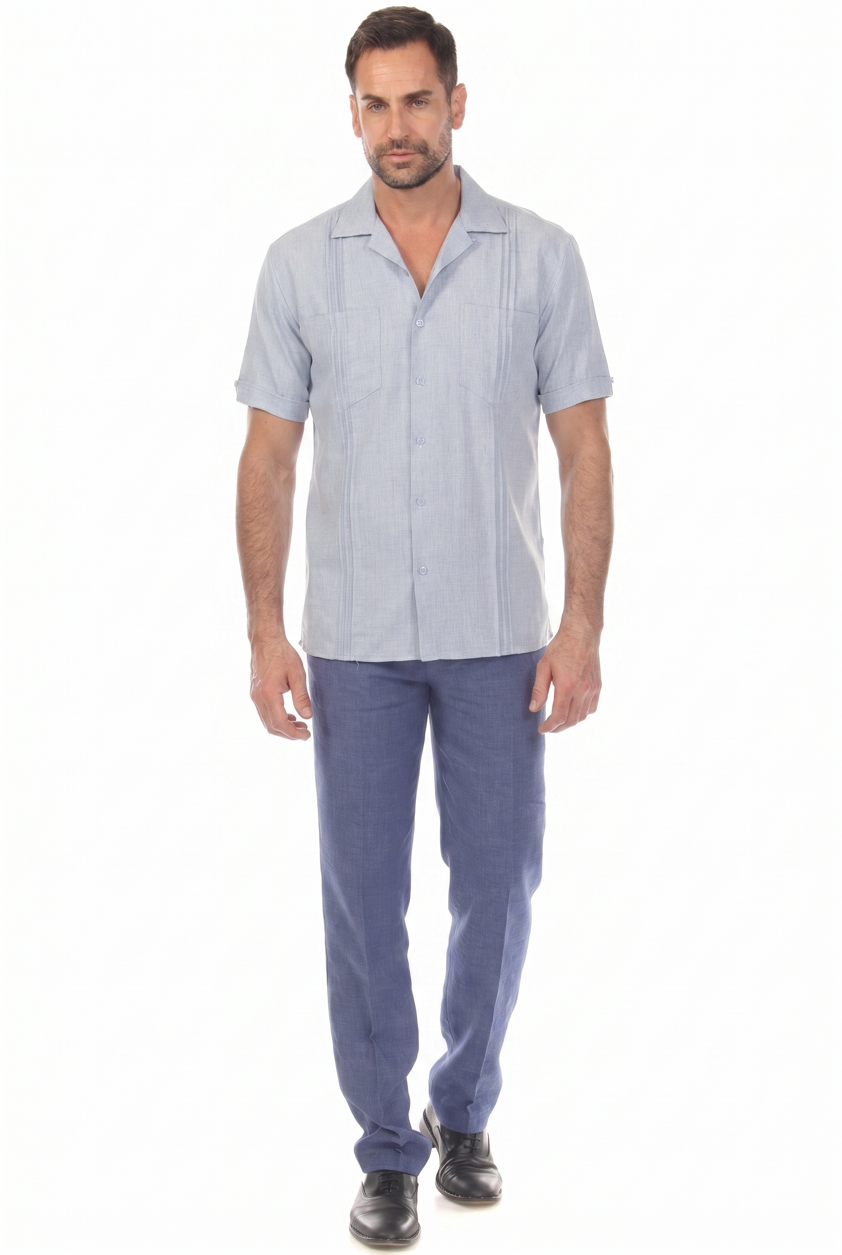 Classic Two Pocket Guayamisa Camp Collar Shirt