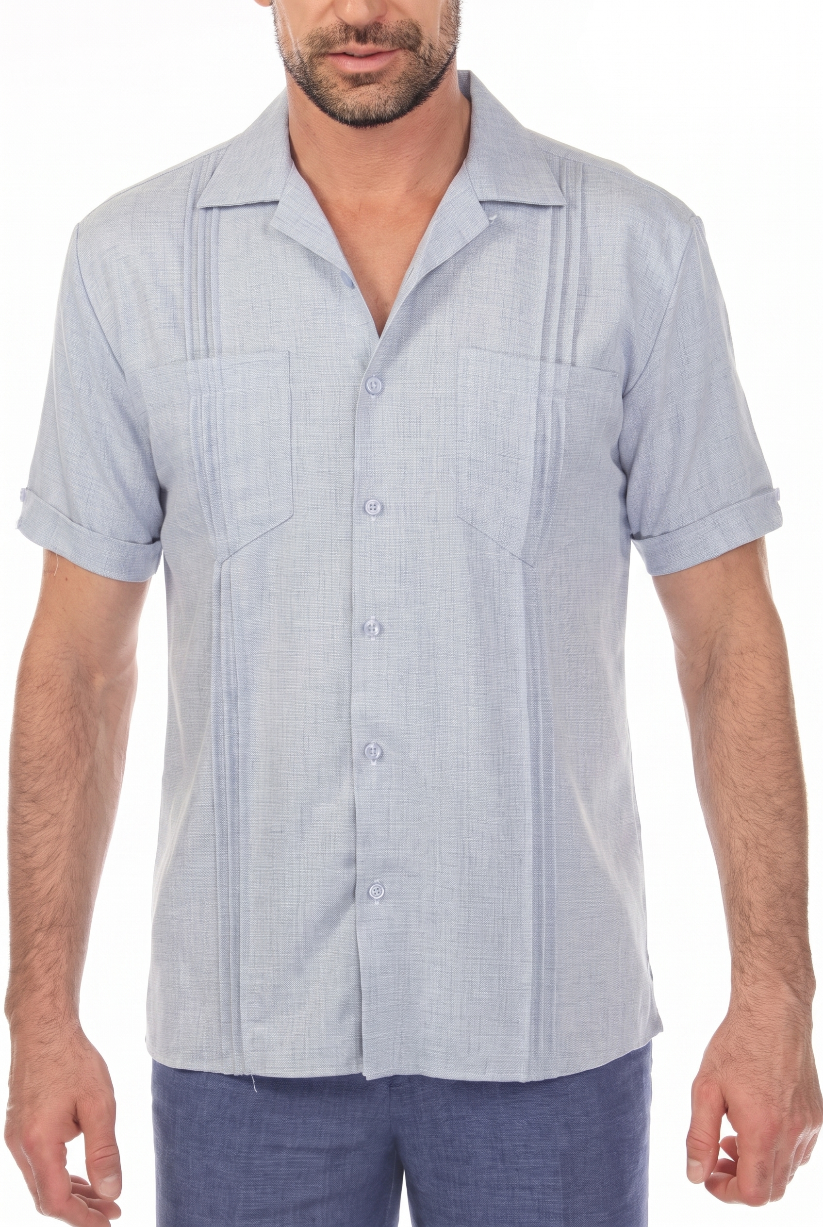 Classic Two Pocket Guayamisa Camp Collar Shirt