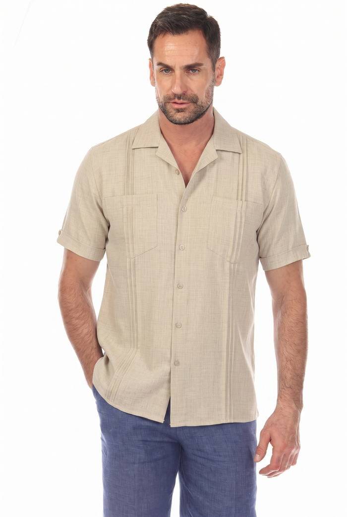 Classic Two Pocket Guayamisa Camp Collar Shirt