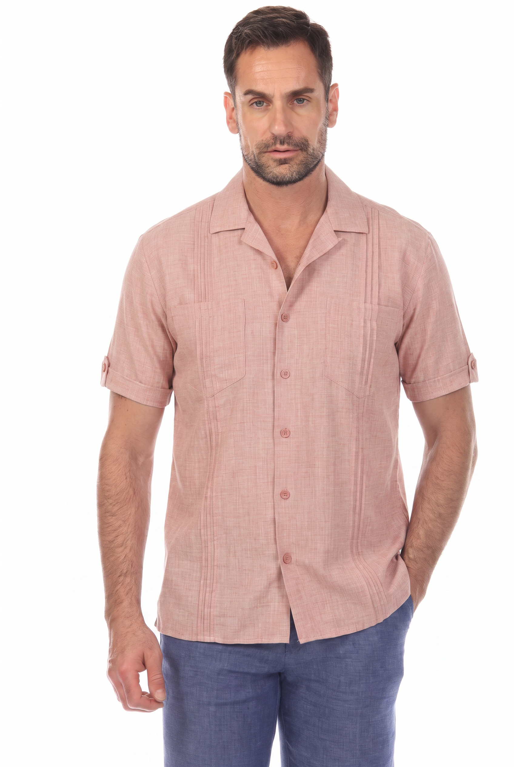 Classic Two Pocket Guayamisa Camp Collar Shirt