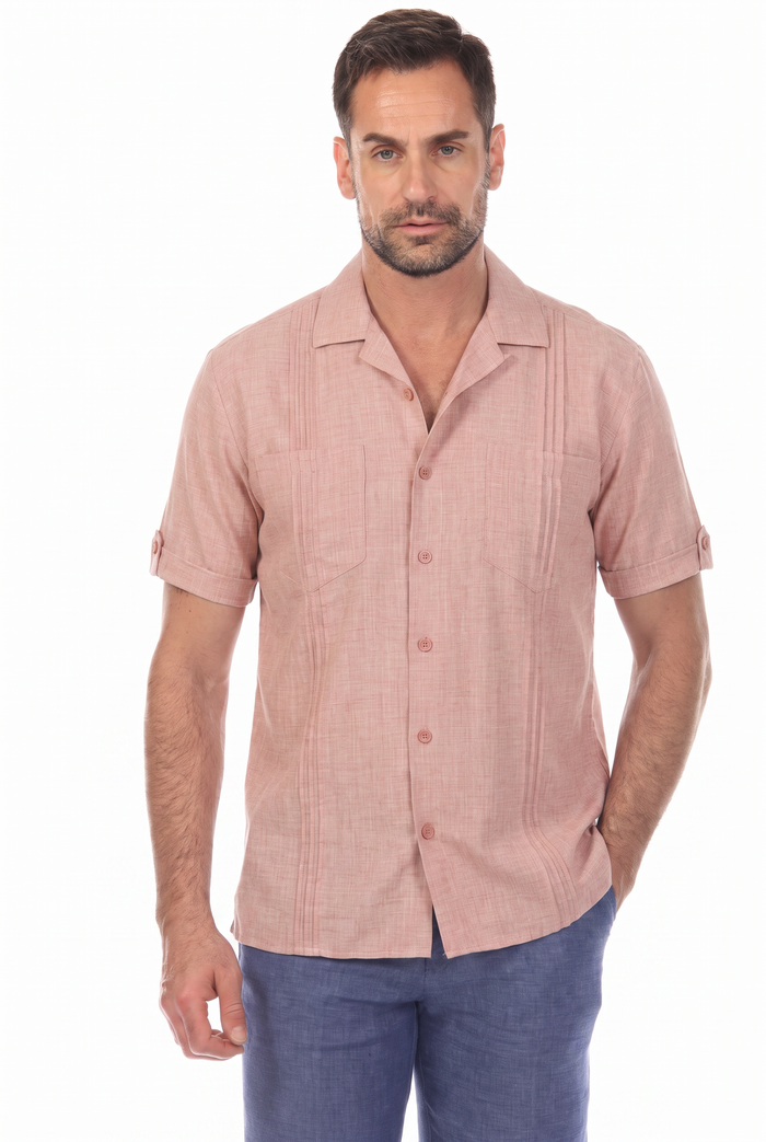 Classic Two Pocket Guayamisa Camp Collar Shirt
