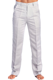 Men's Modern Fit Casual Resort Wear 100% Linen Flat front Dress Pants