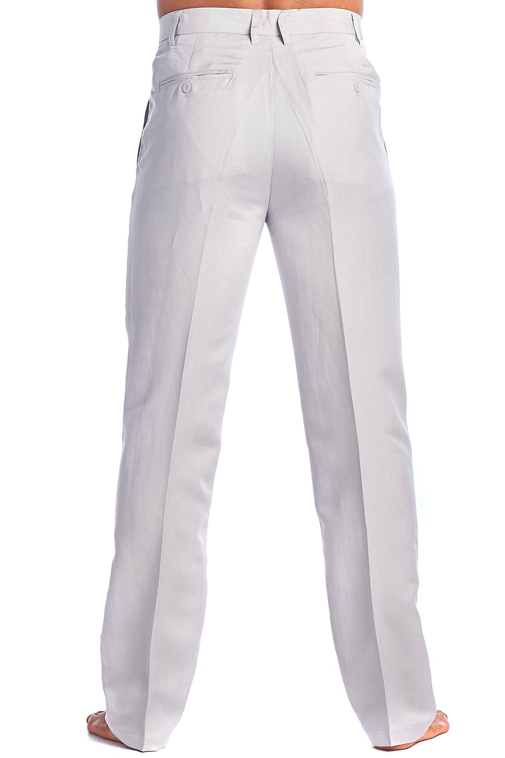 Men's Modern Fit Casual Resort Wear 100% Linen Flat front Dress Pants