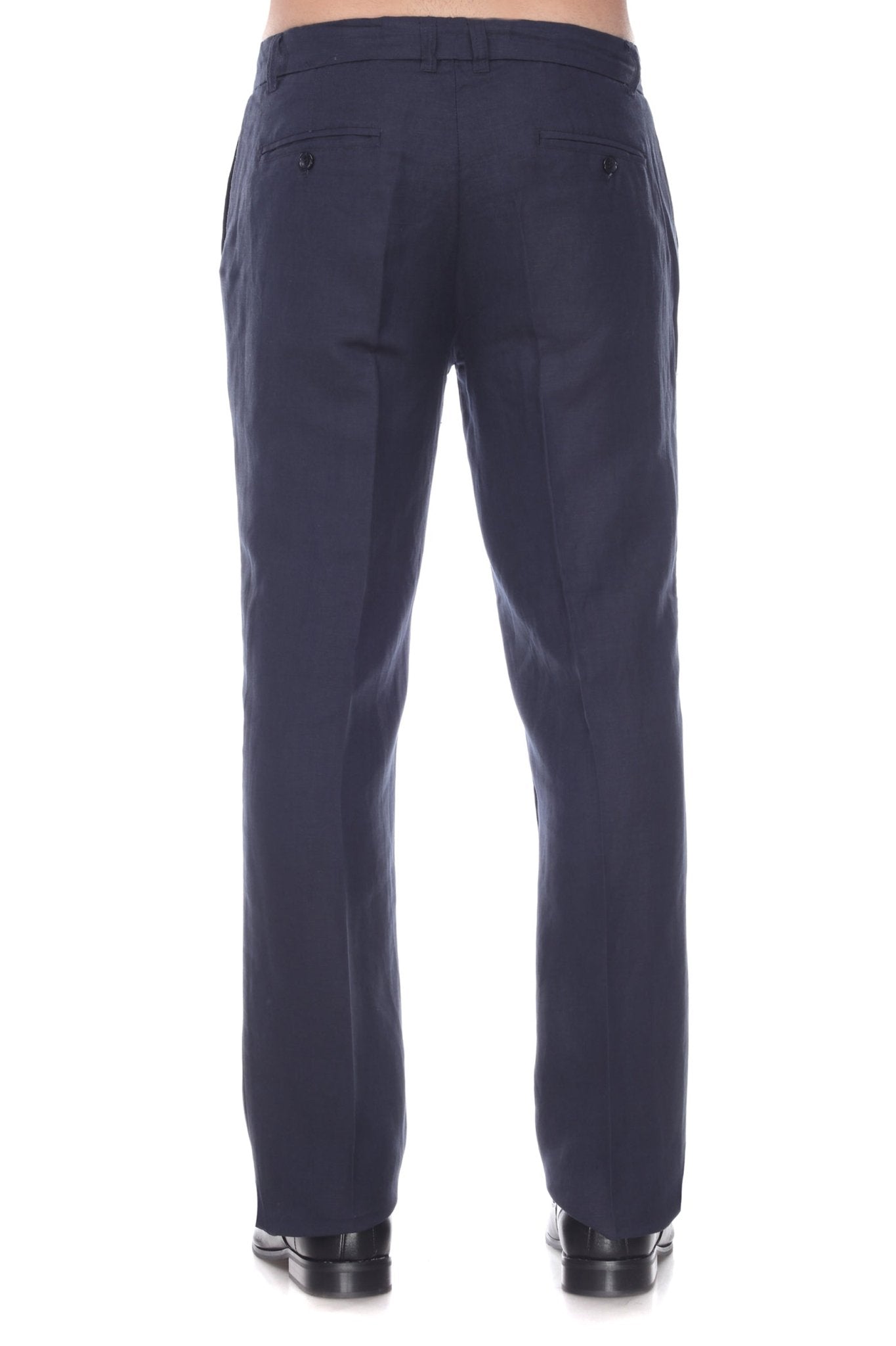 Men's Modern Fit Casual Resort Wear 100% Linen Flat front Dress Pants