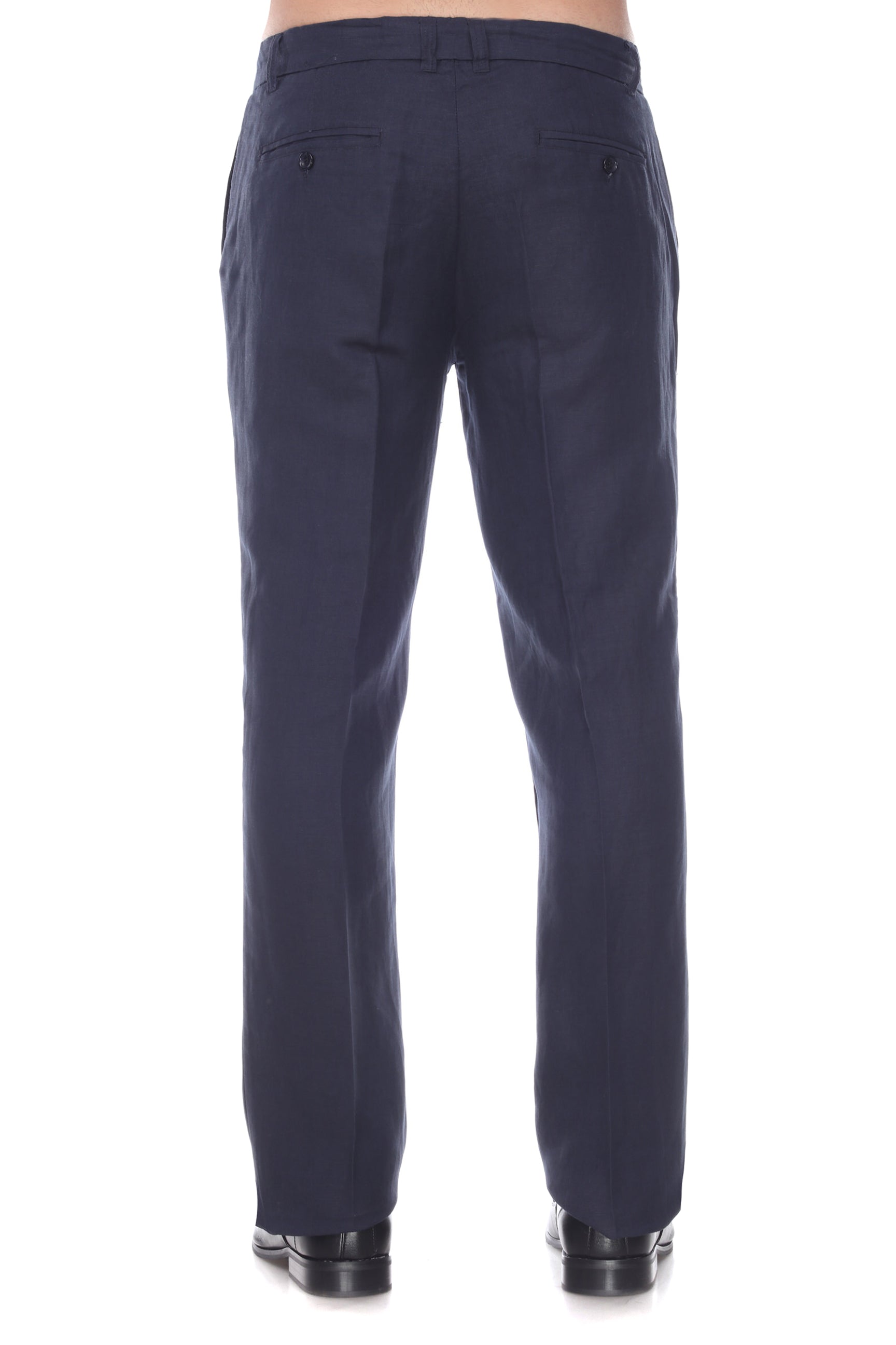 Men's Modern Fit Casual Resort Wear 100% Linen Flat front Dress Pants