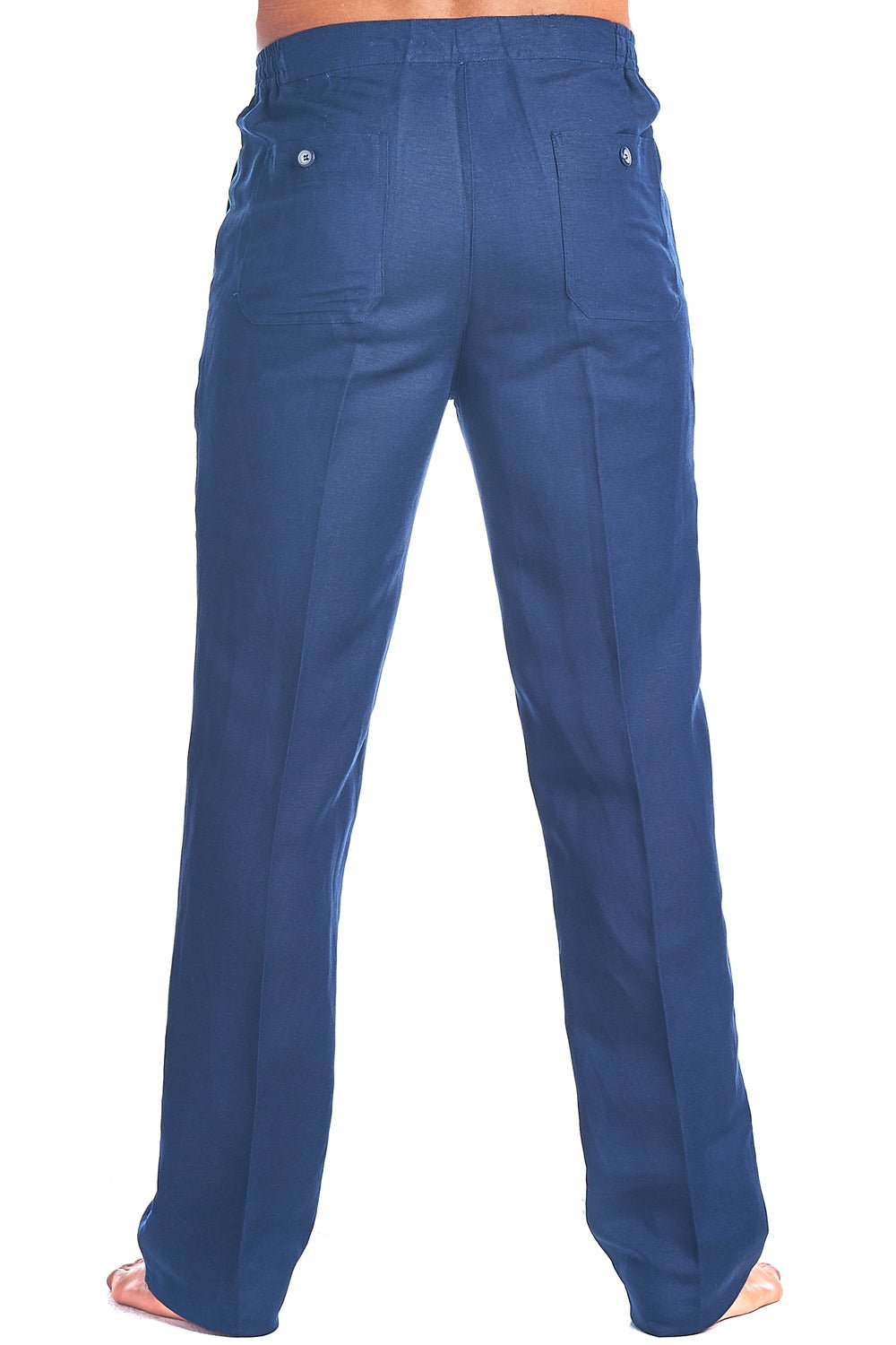 100% Linen Casual Drawstring Linen Pants