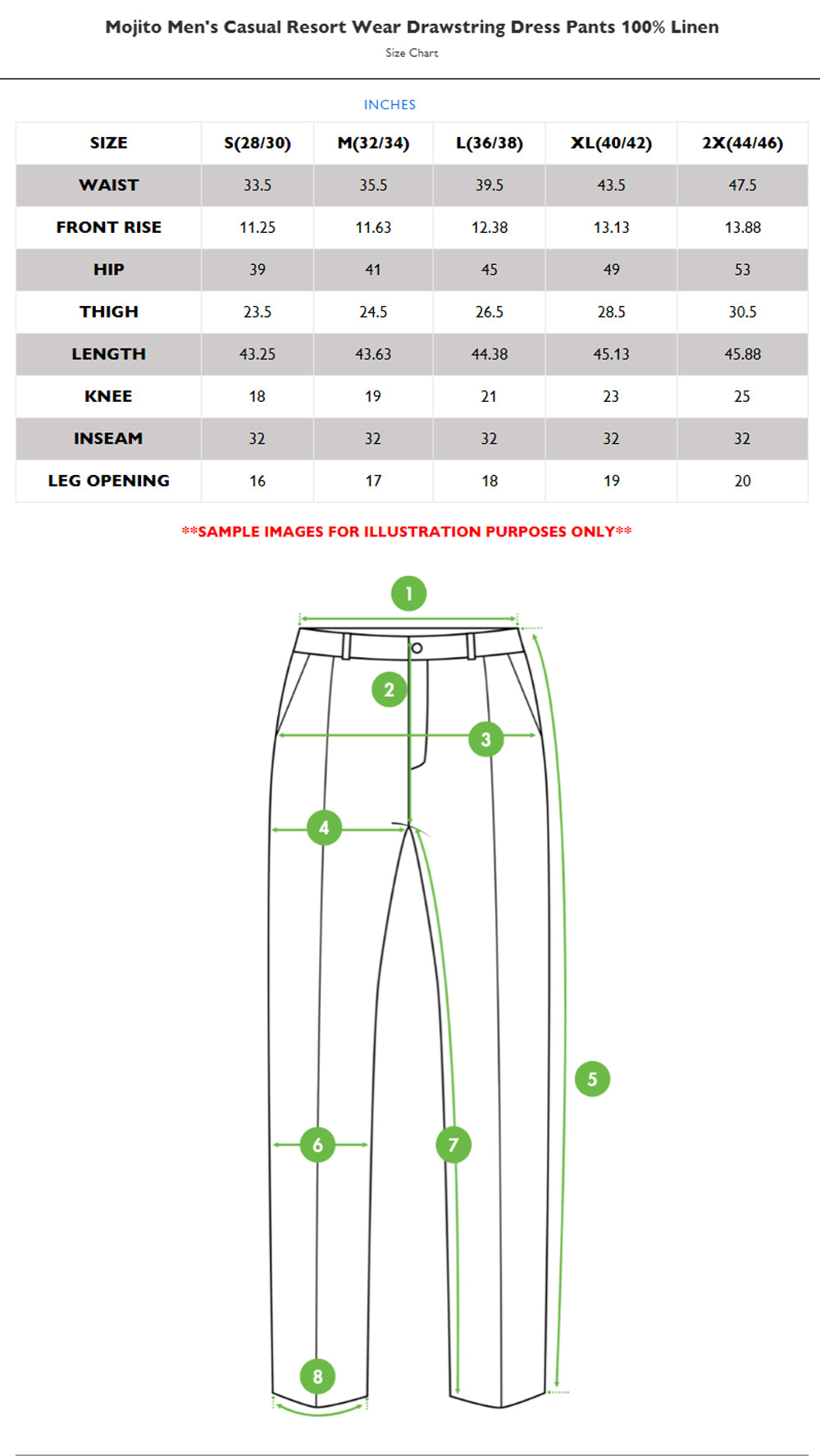 Men's Casual Drawstring Linen Pants