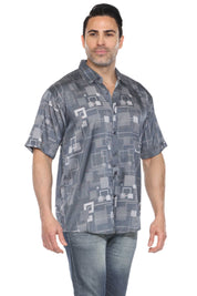Camisa de manga corta con estampado moderno