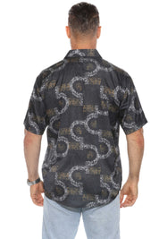 Camisa de manga corta con estampado moderno
