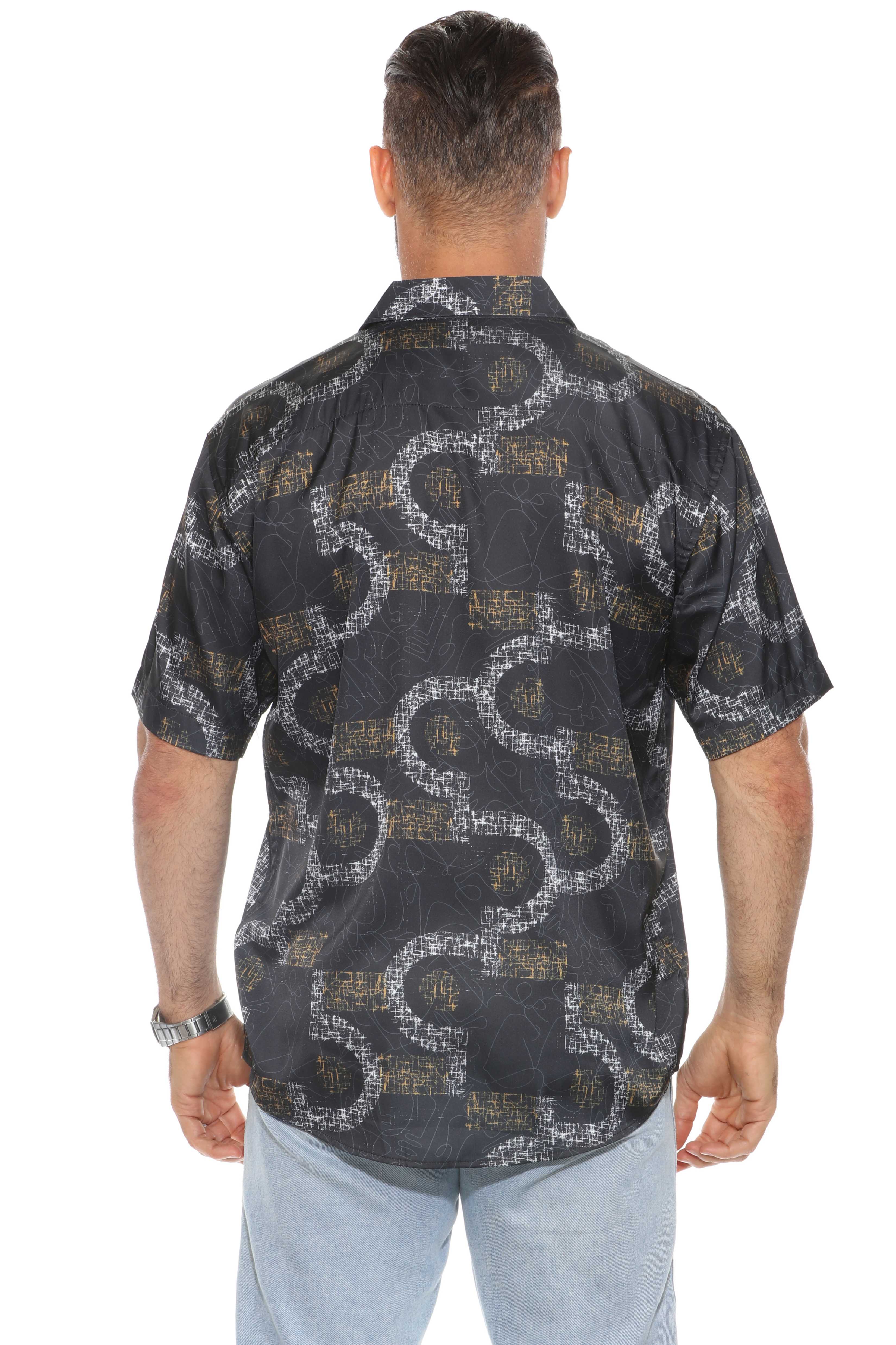 Camisa de manga corta con estampado moderno