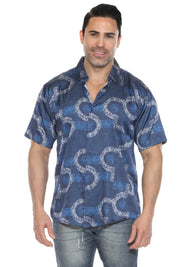 Camisa de manga corta con estampado moderno
